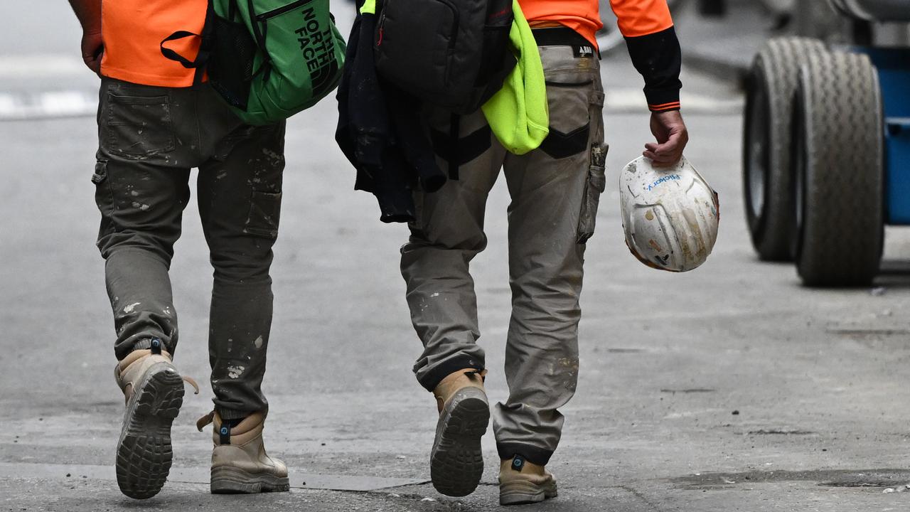 Construction workers in Melbourne