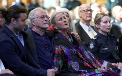 ‘My superhero’: touching funeral tributes for slain cop