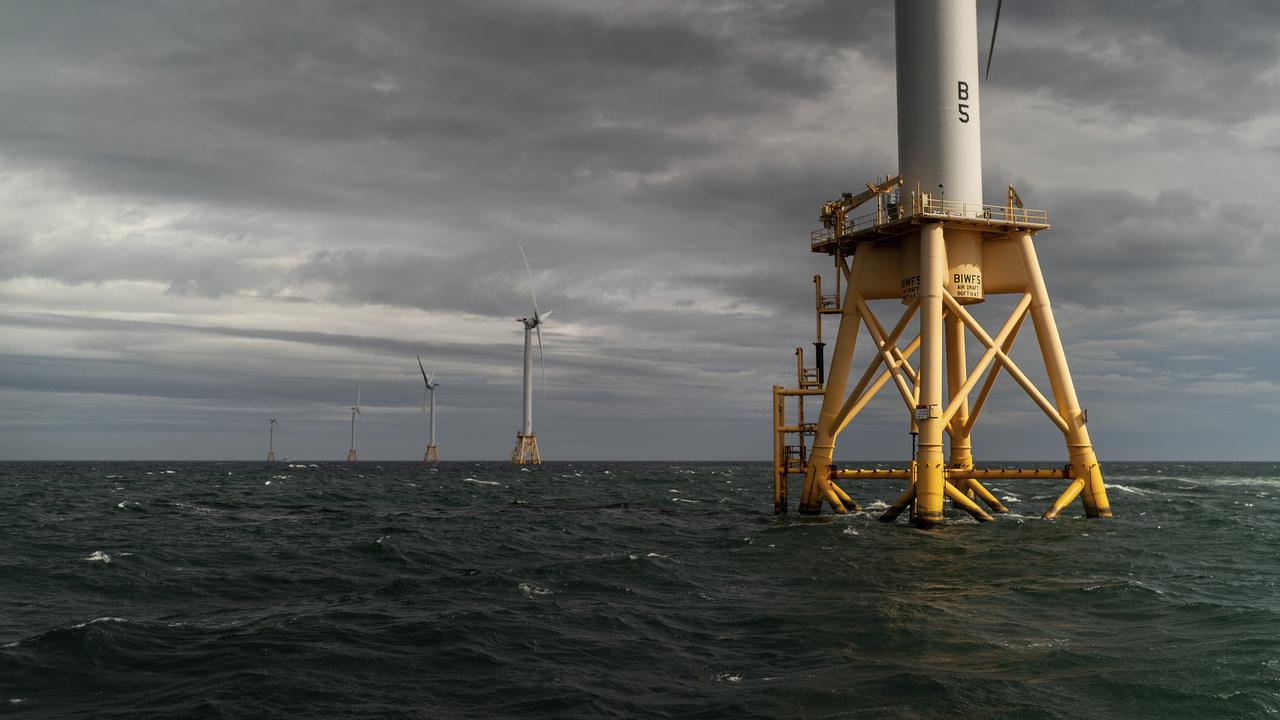 Five wind turbines