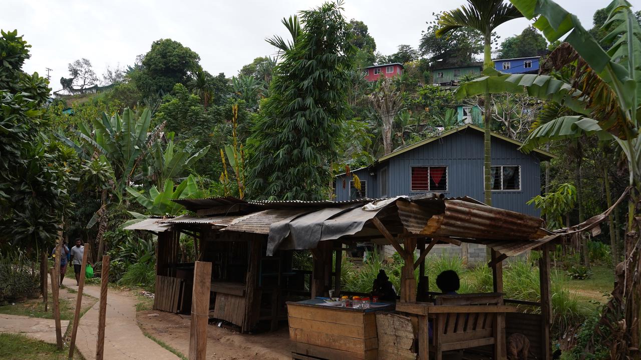 Huts in Honiara