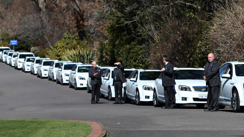 Comcar drivers at parliament