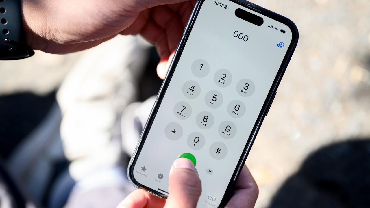 A person dials triple zero (file image)