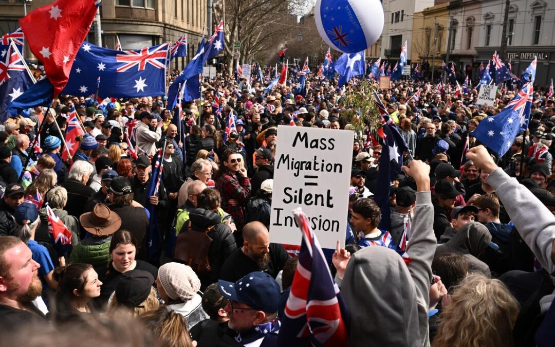 Anti-immigration rallies labelled a ‘neo-Nazi con job’
