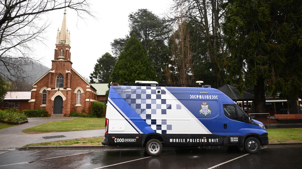 A police van in Bright 