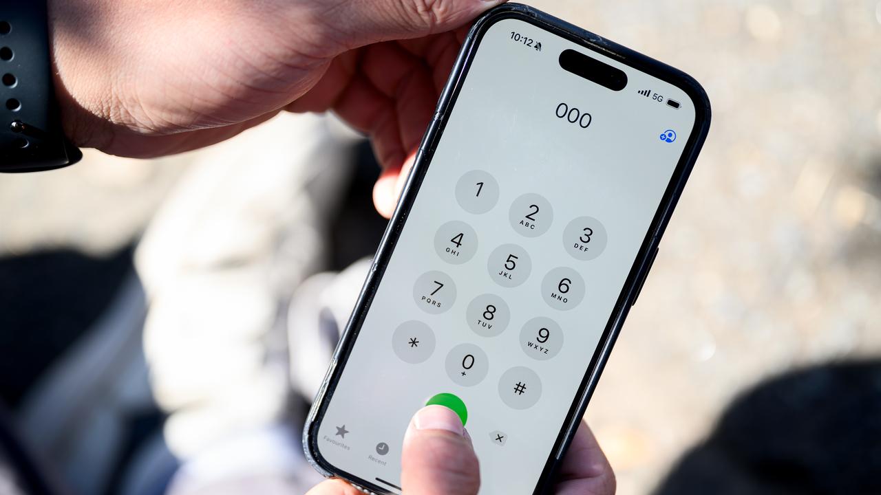 A phone dialling triple zero (file image)