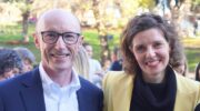 Paul O'Sullivan, Chair of St Vincent's Health Australia with Wentworth MP Allegra Spender