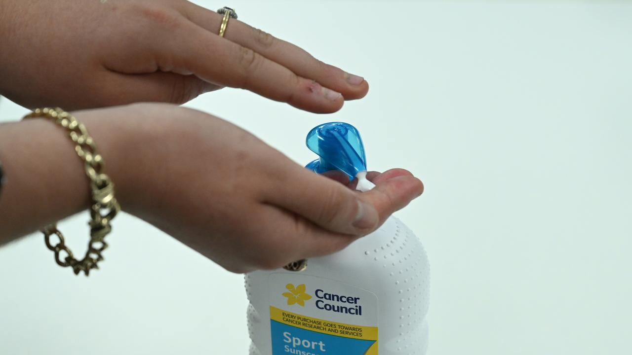 A pump bottle of the Cancer Council sunscreen (file image)