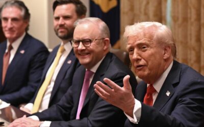 A Trump wine and dine: Albo cops more than a drive thru