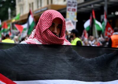 Pro-Palestine rallies march on amid fragile ceasefire