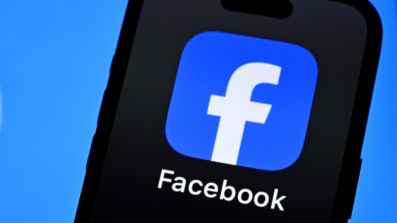 Facebook on a phone
