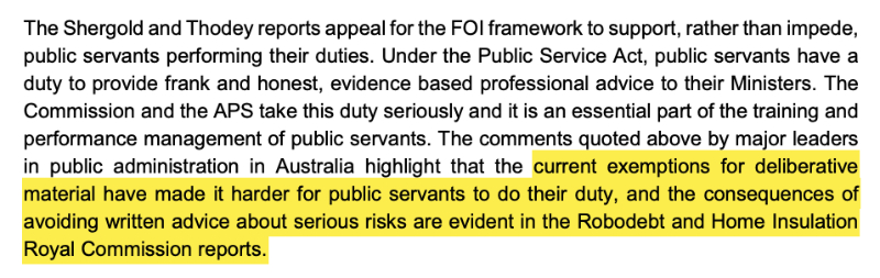 APSC FOI submission