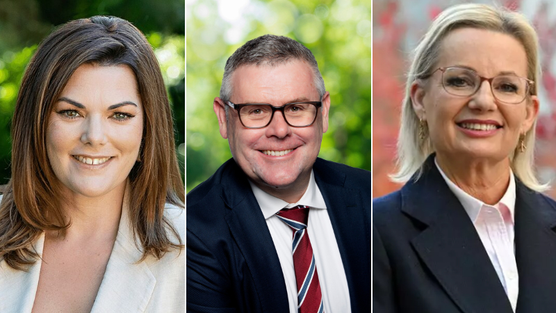 Sarah Hanson-Young, Murray Watt and Sussan Ley