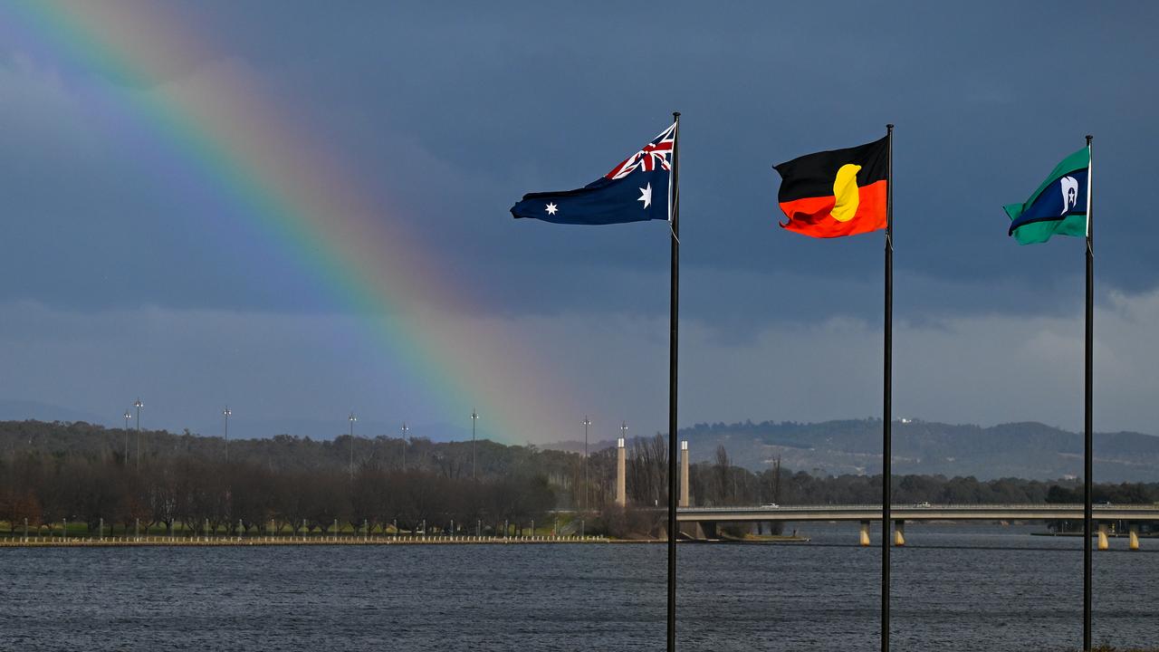 Australian, Indigenous and Torres Strait Islands flags in Canberra