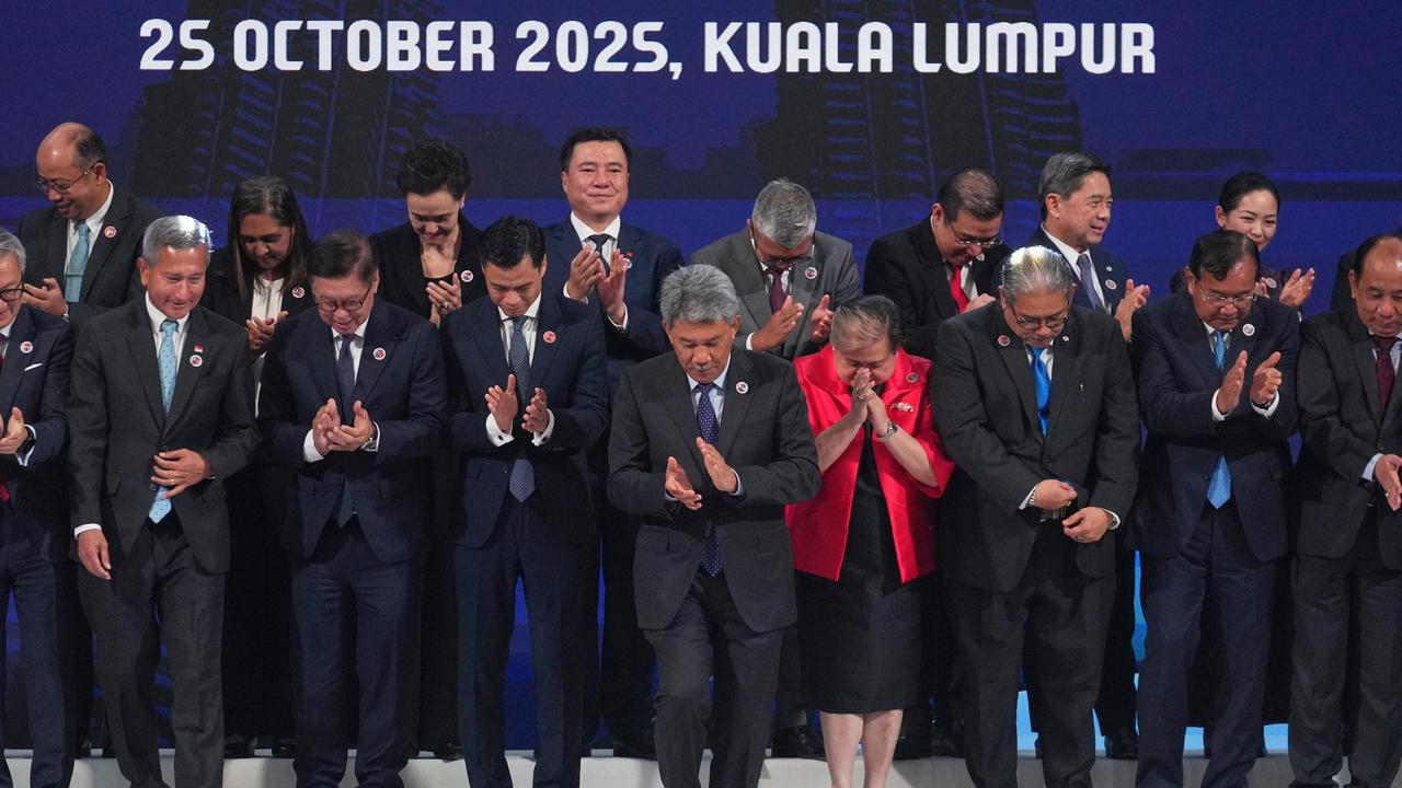 Officials at an ASEAN meeting