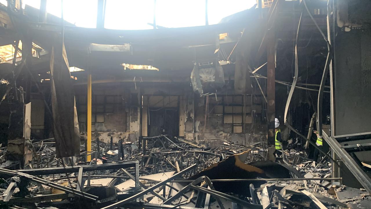 Damage at the Adass Israel Synagogue in Melbourne