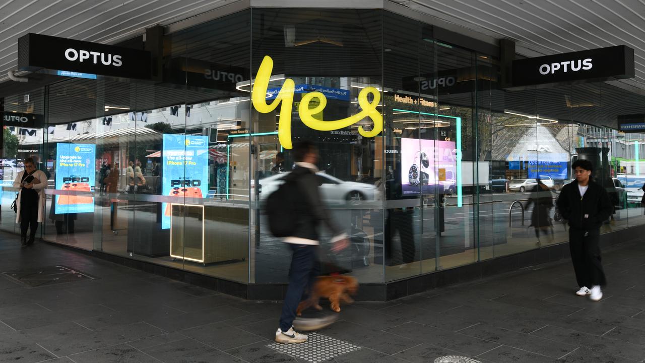 An Optus store in Melbourne