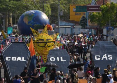 Climate protesters march on UN climate talks