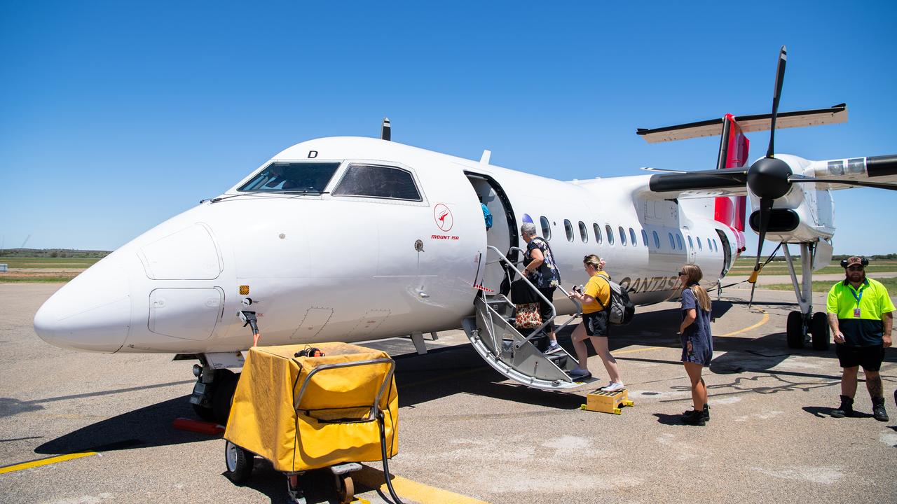 A file photo of a QantasLink plane 