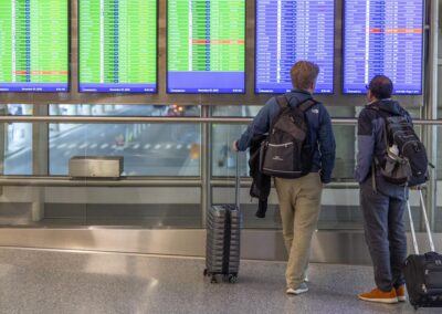 Travellers face cancelled flights over US shutdown