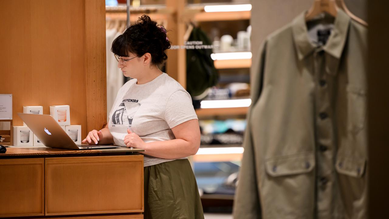 A female retail worker