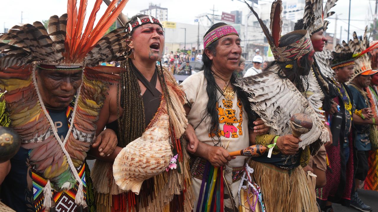 Indigenous activists protest