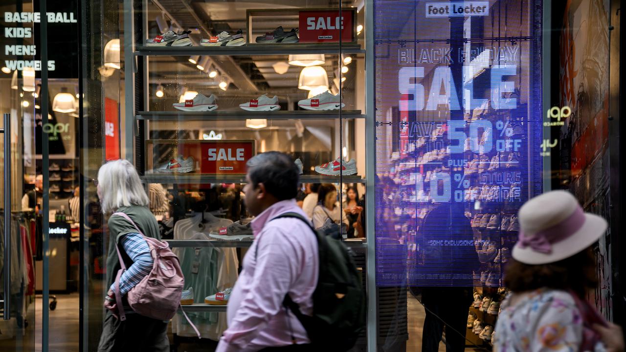 People shopping in Sydney's CBD