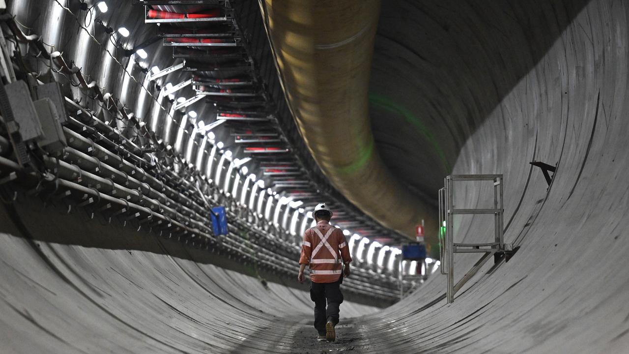 The West Metro tunnel construction at Rosehill in Sydney