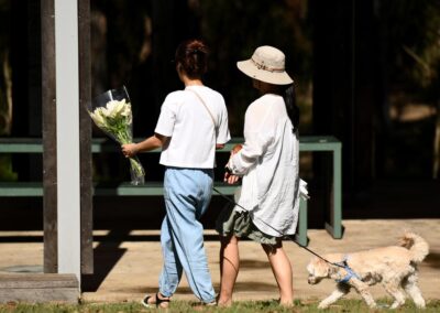 Floral tributes for teen allegedly murdered near school