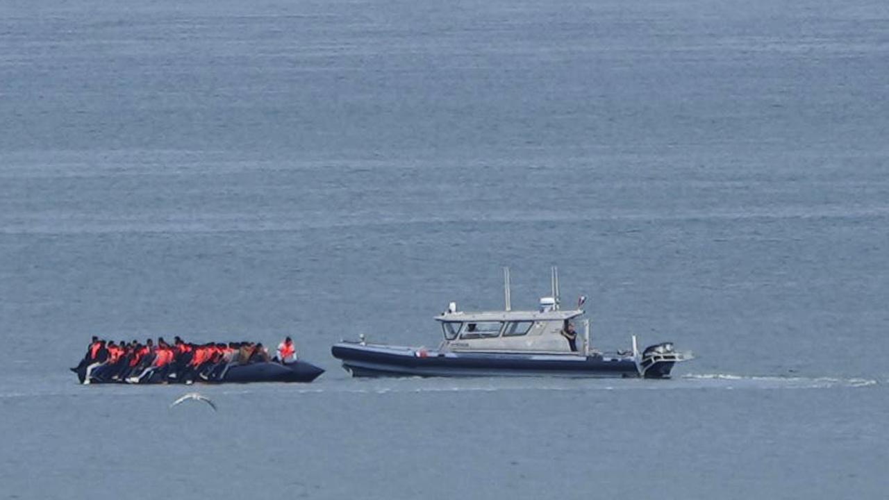 A boat with migrants