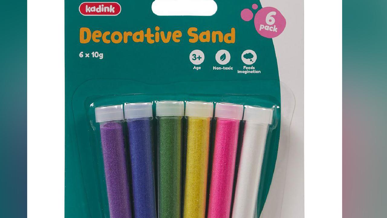 Rainbow coloured sand