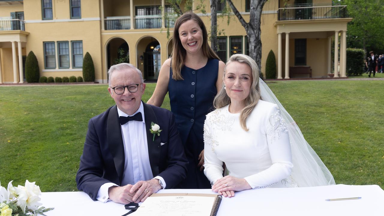 Anthony Albanese and Jodie Haydon