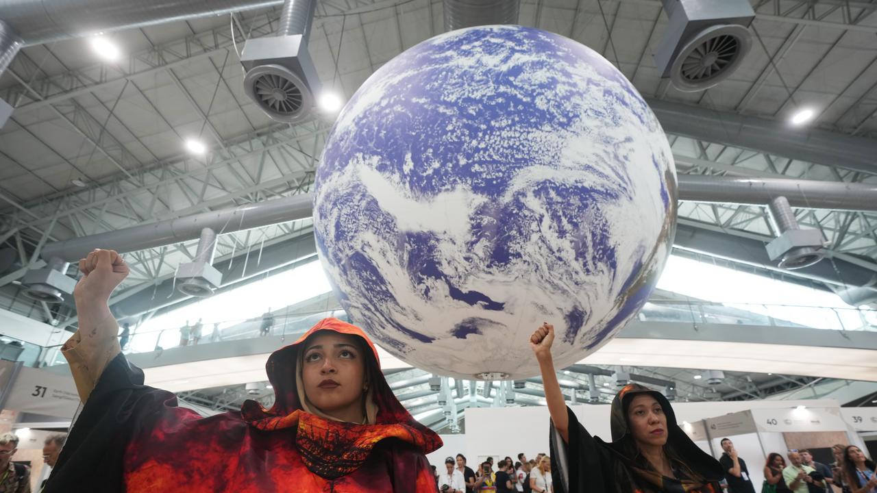 Activists at the COP30 summit