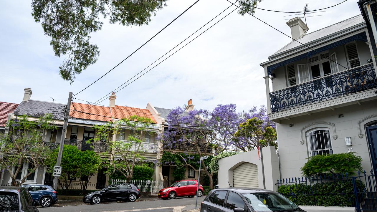 General view of houses in Sydney