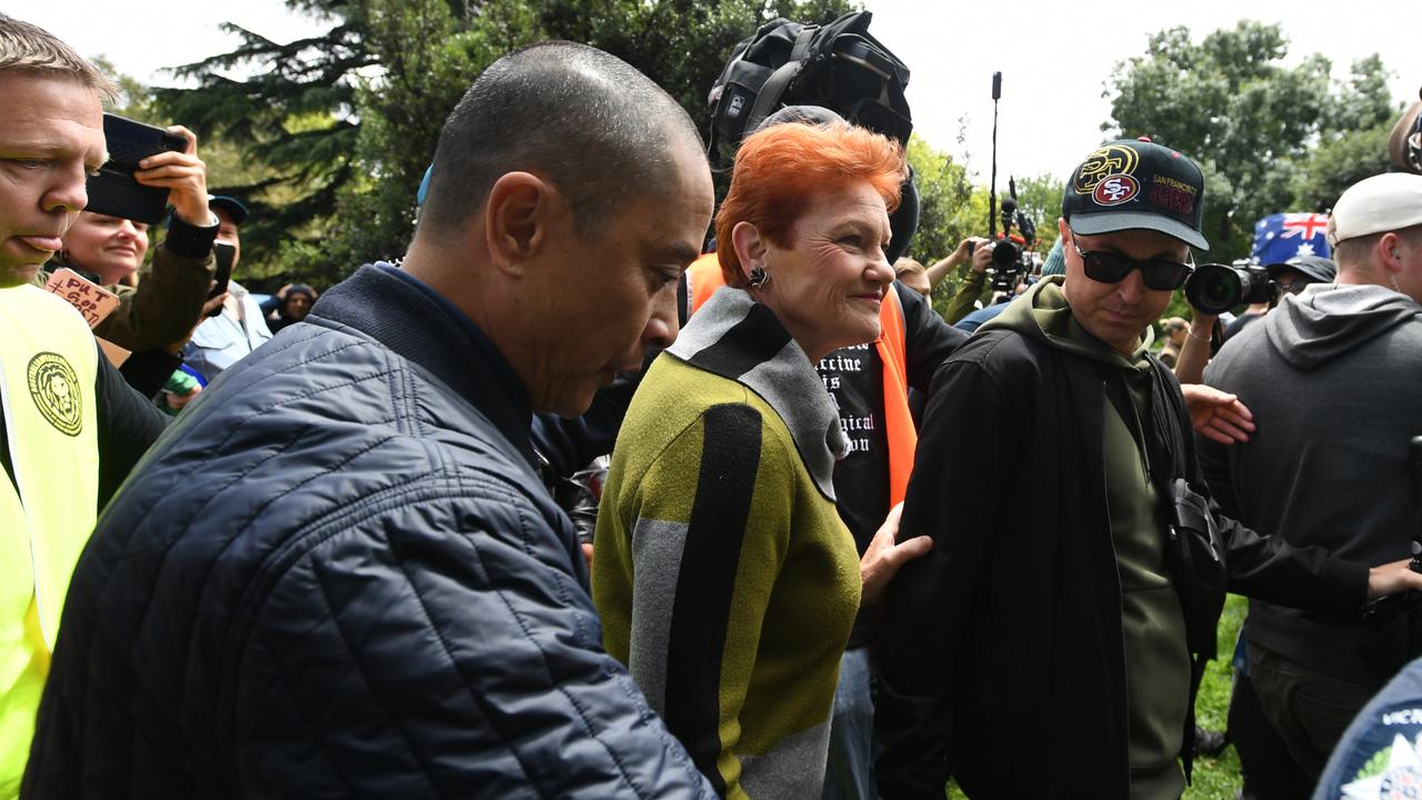 One Nation senator Pauline Hanson