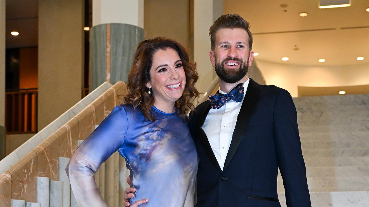 Aged Care Minister Anika Wells and husband Finn McCarthy