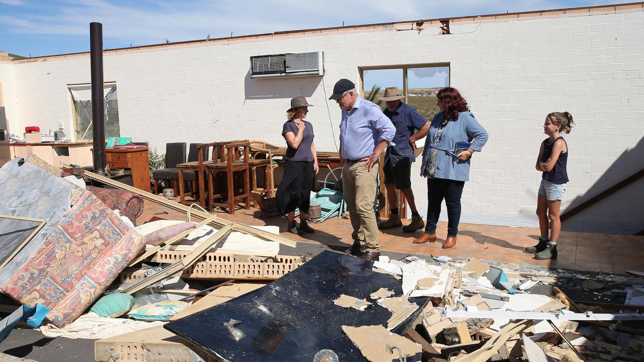 A cyclone-affected home in Kalbarri (file image)