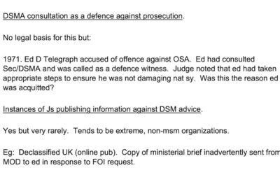 D-Notice. Australia seeks UK defence advice on censoring ‘servile’ media