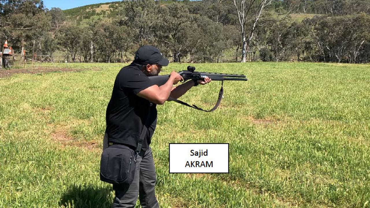 Sajid Akram points gun in countryside