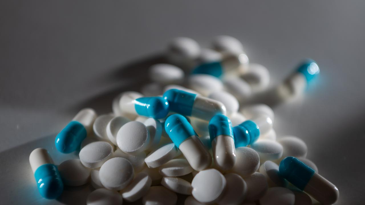 A pile of medicine tablets