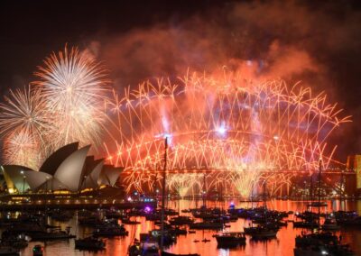 New Year’s crowds praised, record police presence