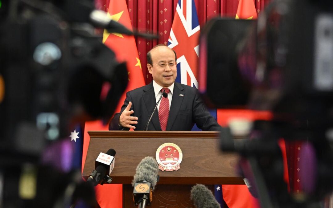 China threatens trade bans over vow to take back port