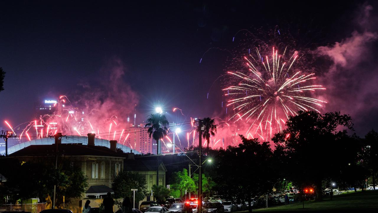 Fireworks in Adelaide 