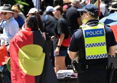 ‘Worried for our kids’: alleged rally bomb sparks fear