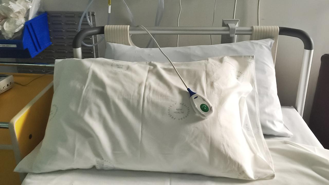An empty bed seen in a recovery room at the Sydney Children's Hospital