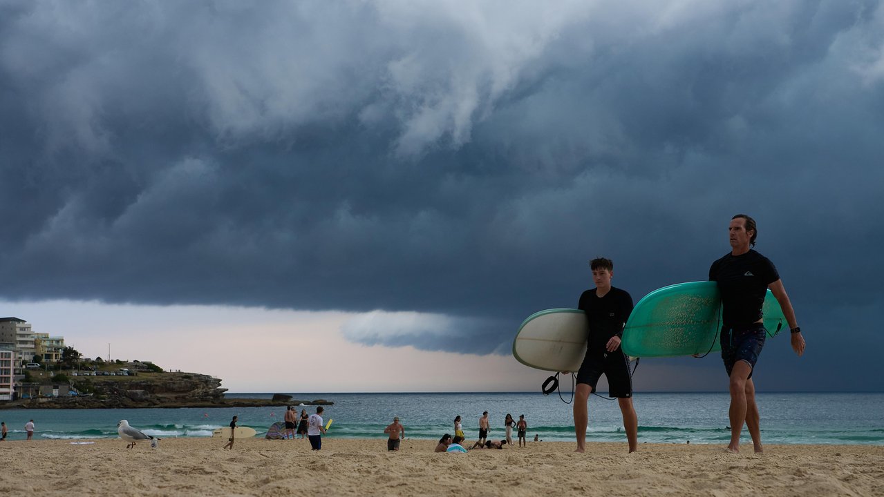 People at Bondi beach