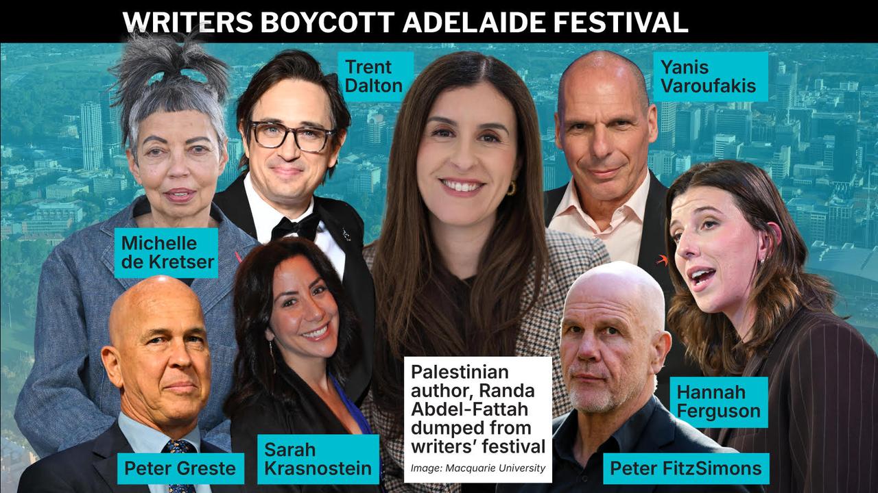 Graphic about an author removed from Adelaide Writers' Week