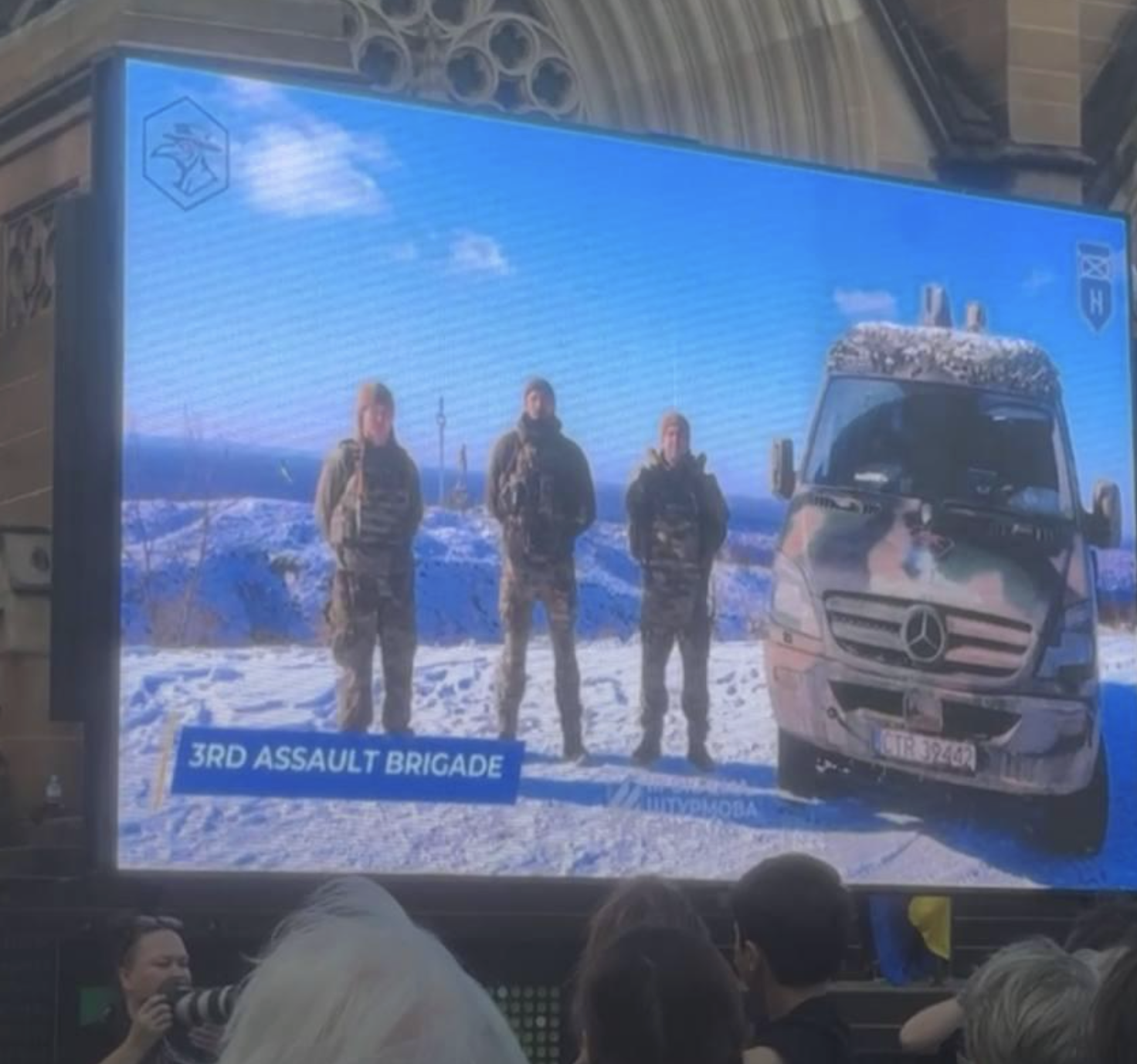 Video message including the 3rd Assault Brigade's 2nd Mechanised Division