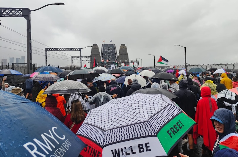 Sydney Harbour Bridge March for Humanity. Image: Paul Catts