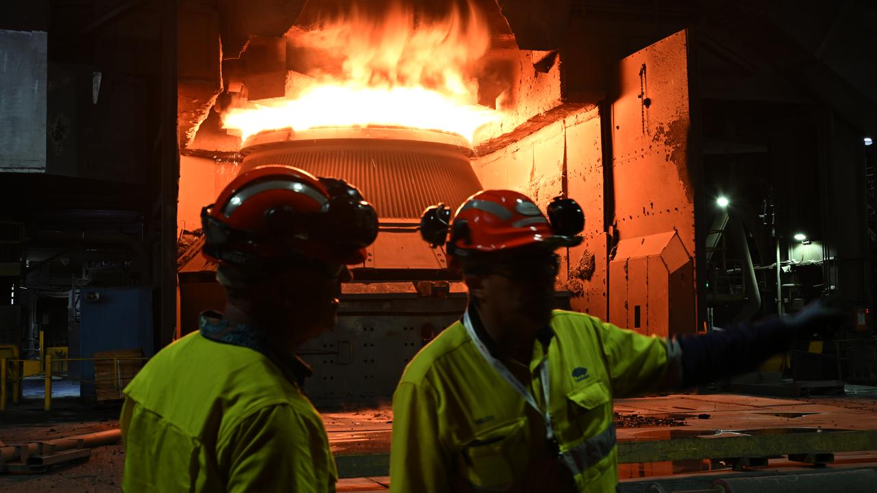 A file photo from BlueScope Steelworks in Port Kembla