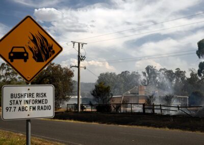 Emergency crews battle fire and flood across one state